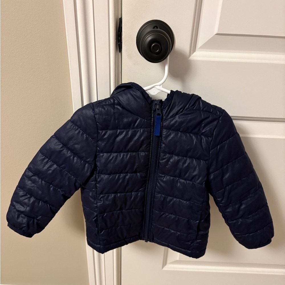 Primary Navy Puffer Jacket 18-24 months